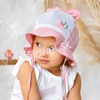 Detské čiapky - klobúčiky - letné - dievčenské - model - 3/341 - 48 cm